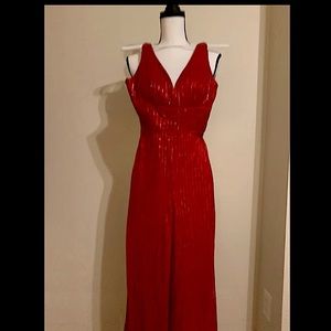 Red Rhinestone Jumpsuit